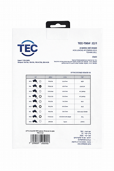 ���� ��������� ����� ���� ���  TEC-T90W ���� TEC